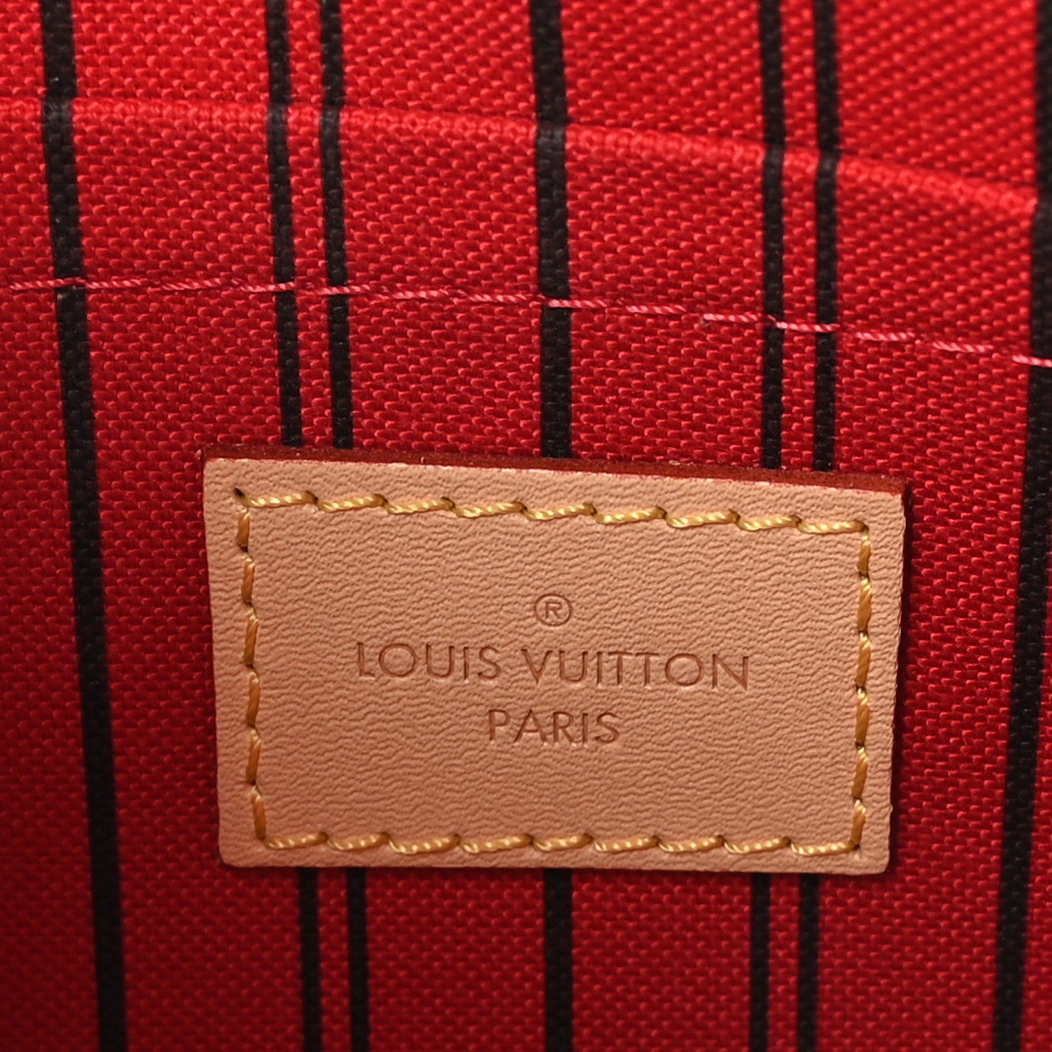 Louis Vuitton Monogram Neverfull MM GM Pochette Cherry 6 of 6