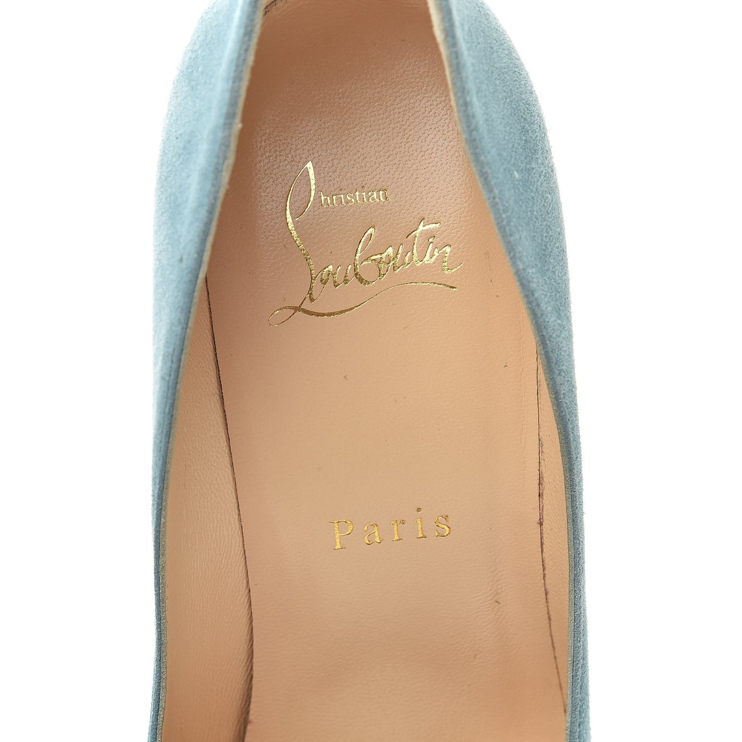 Veau Velours Pigalle Follies 100 Pumps 37 China Blue