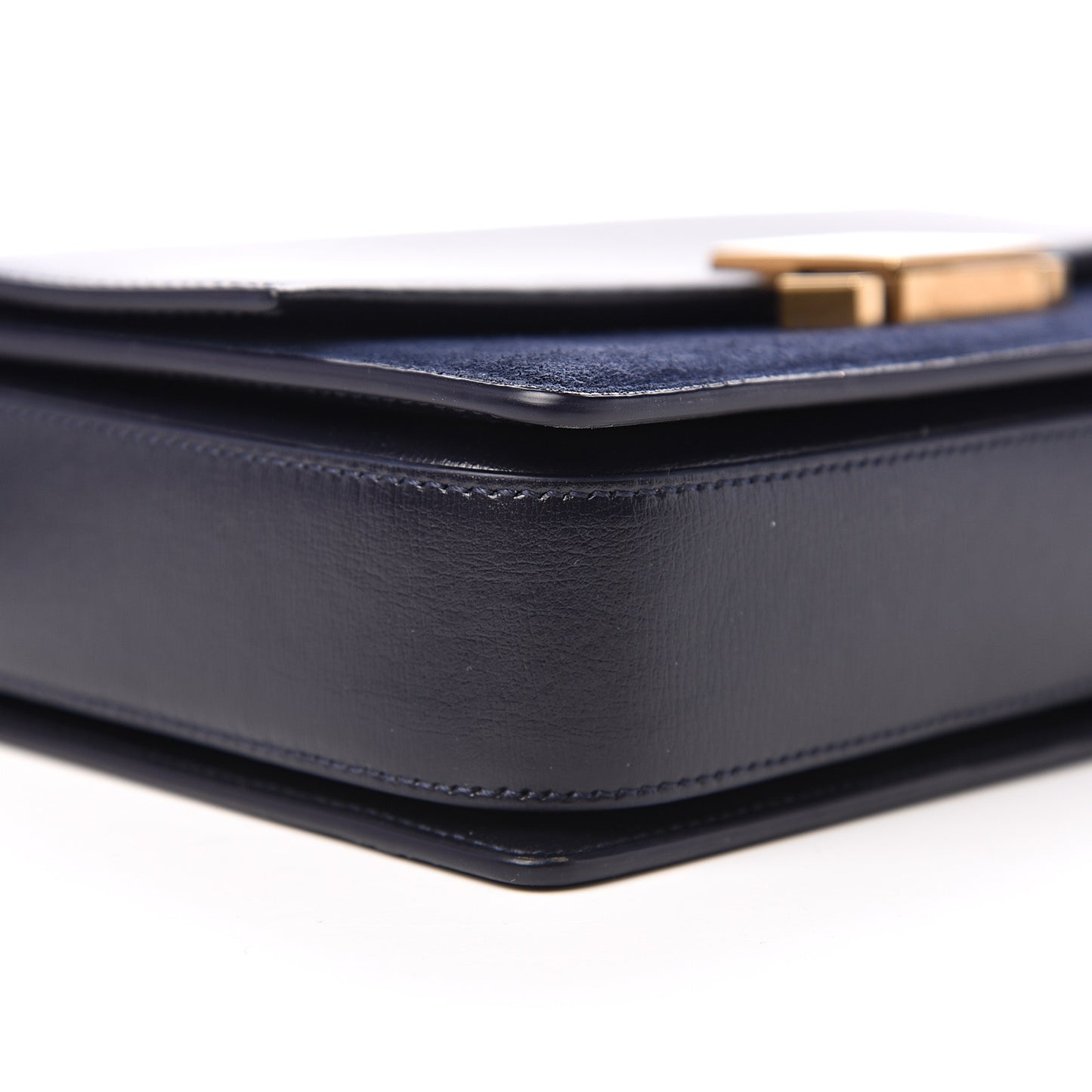 Smooth Calfskin Suede Medium Bellechasse Navy