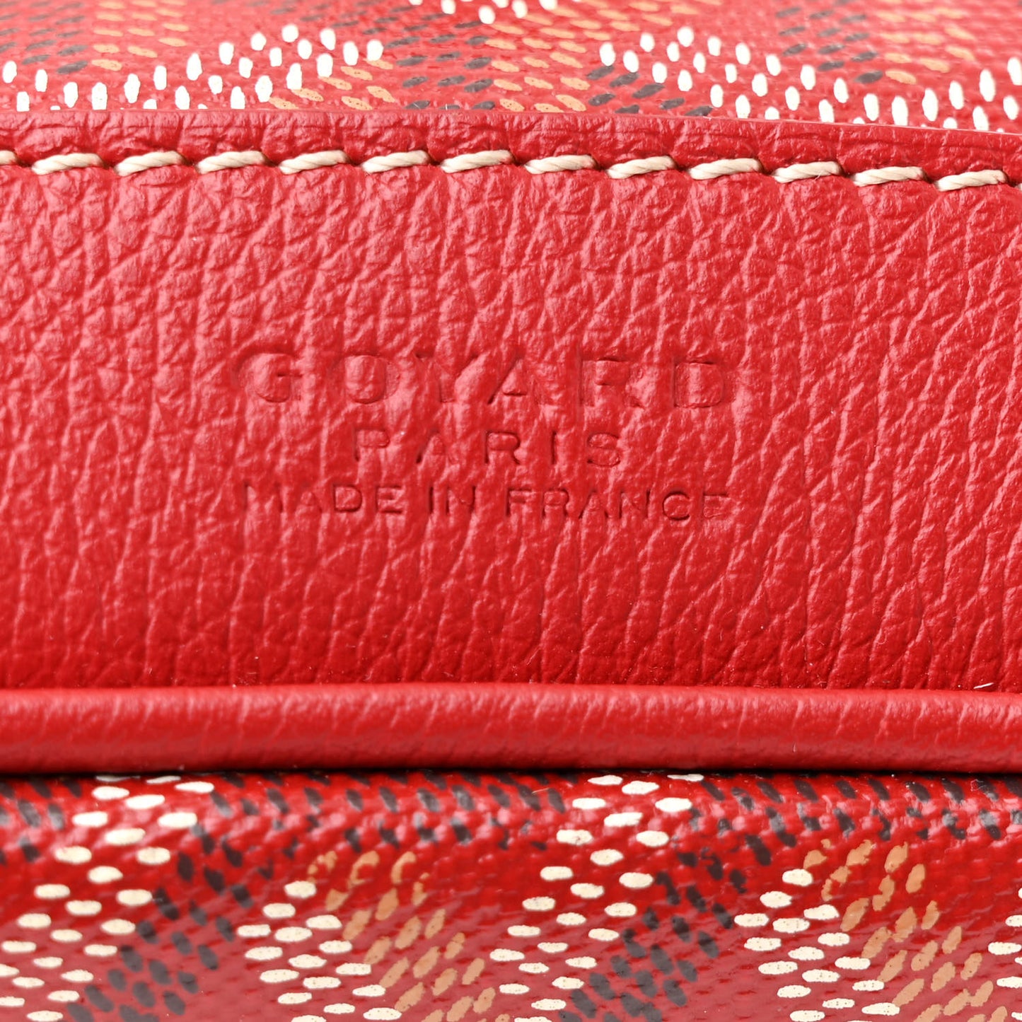 Goyardine Petit Flot Bucket Bag PM Red