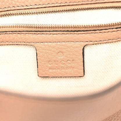 Gucci Pebbled Calfskin Medium Soho Flap Crossbody Camelia 6 of 10