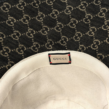 Gucci Monogram Wide Brim Hat M Black 8 of 9