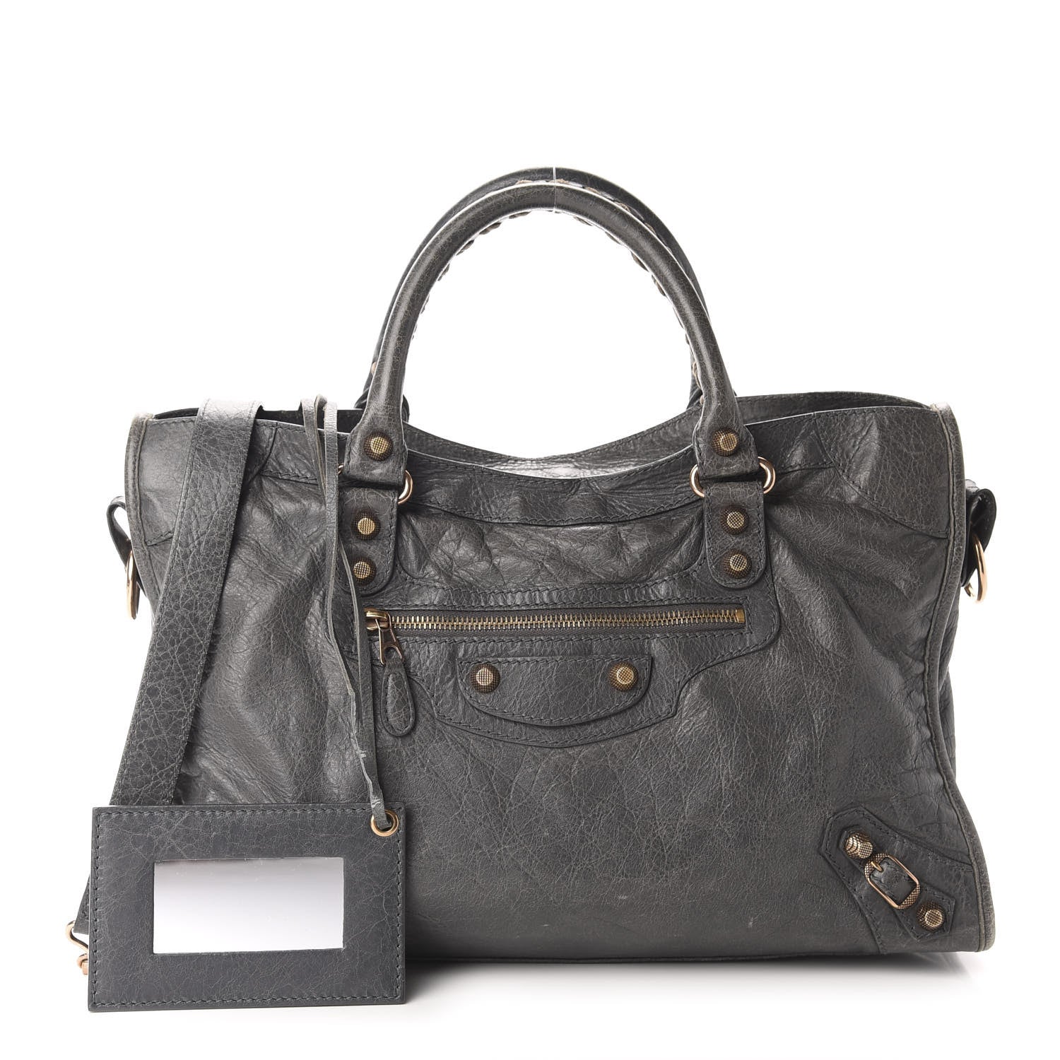 Balenciaga Agneau Giant 12 Rose Gold Hardware City Gris Tarmac 1 of 13