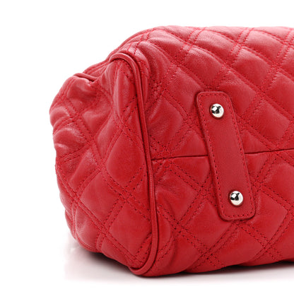 Marc Jacobs Calfskin Quilted Leather Stam Bag Red 8 of 9