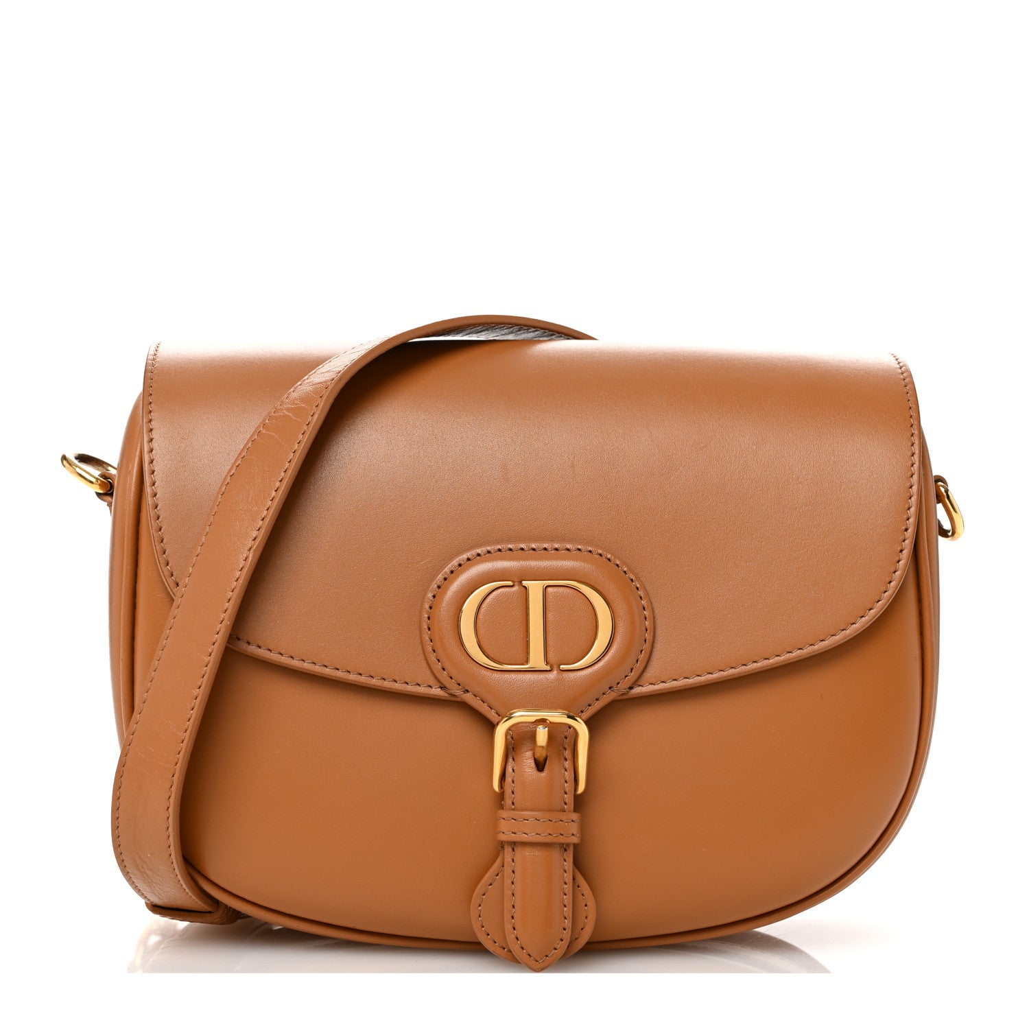 Christian Dior Box Calfskin Medium Bobby Flap Camel 1 of 12