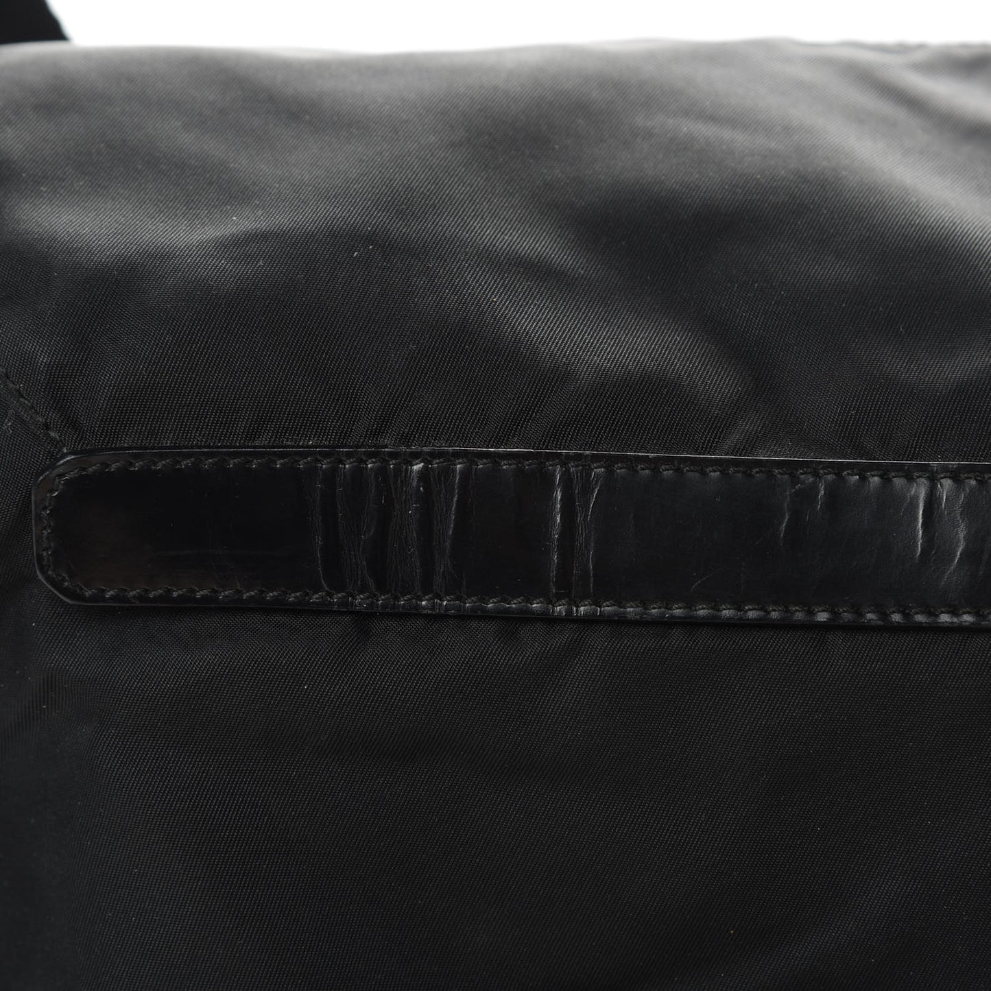 Nylon Vela Sport Messenger Bag Black