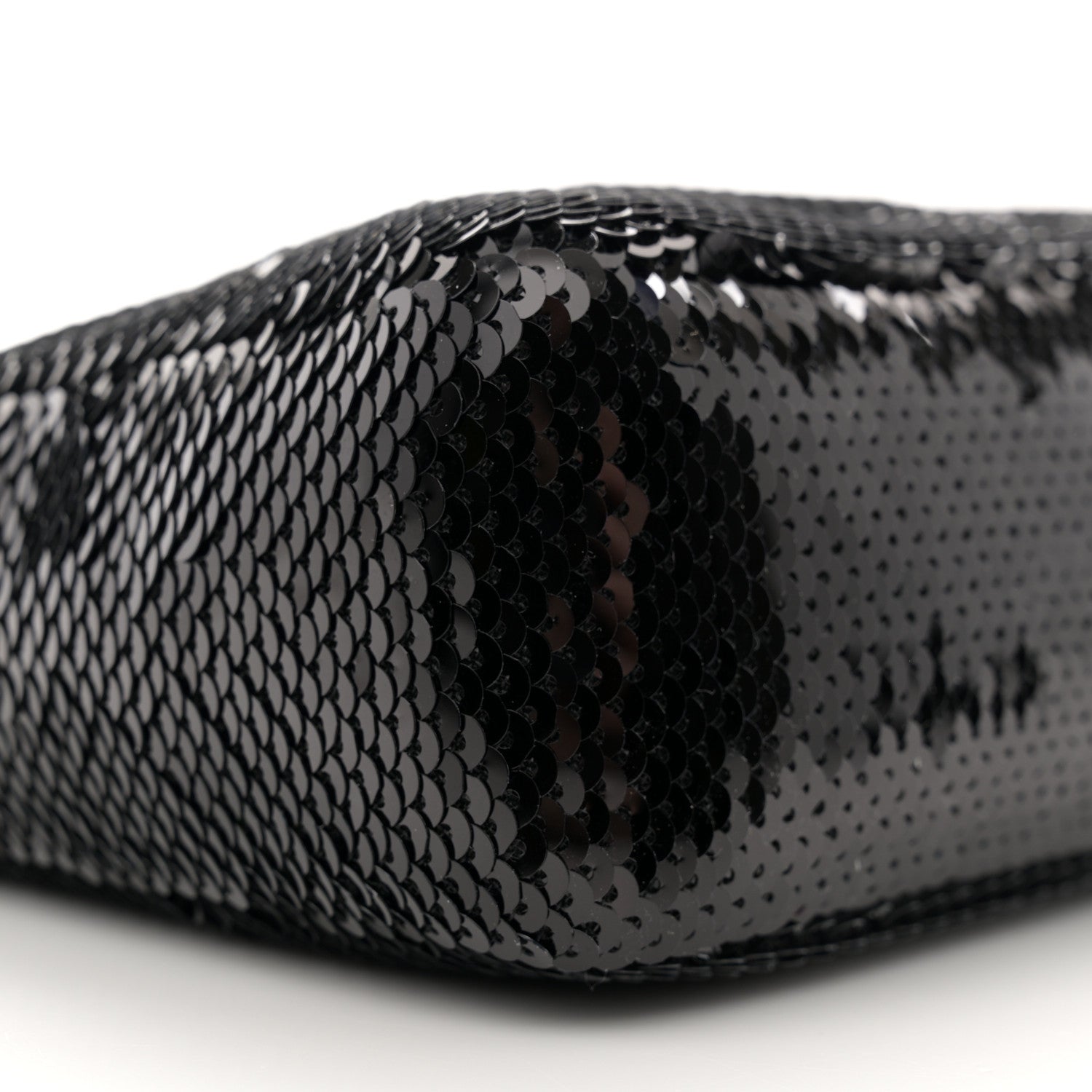 Prada Paillettes Sequin Mini Re-Edition 2000 Bag Black White 9 of 10