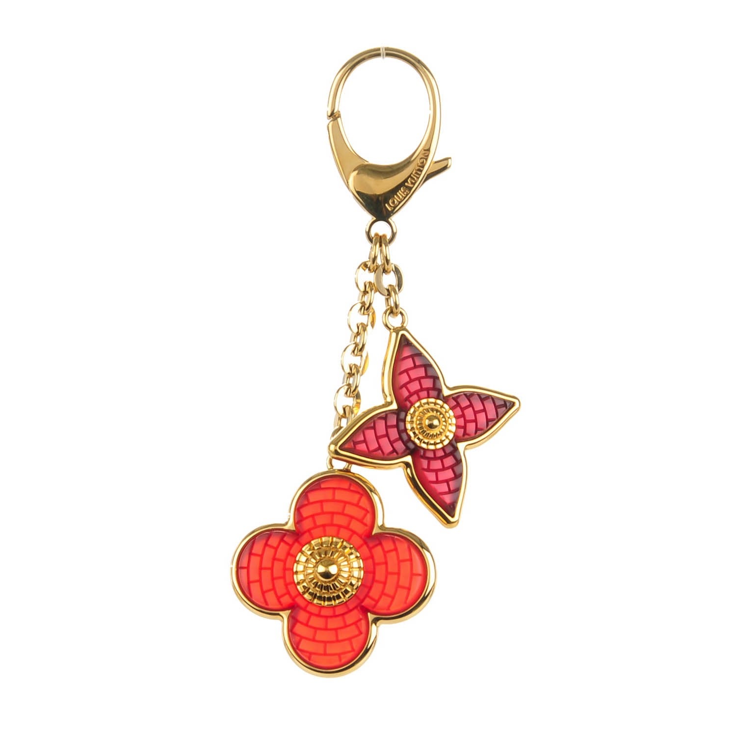 Louis Vuitton Metal Resin Mosaique Bag Charm Red 1 of 4