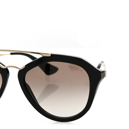 Prada Acetate Metal Cinema Sunglasses SPR 12Q Black 7 of 11