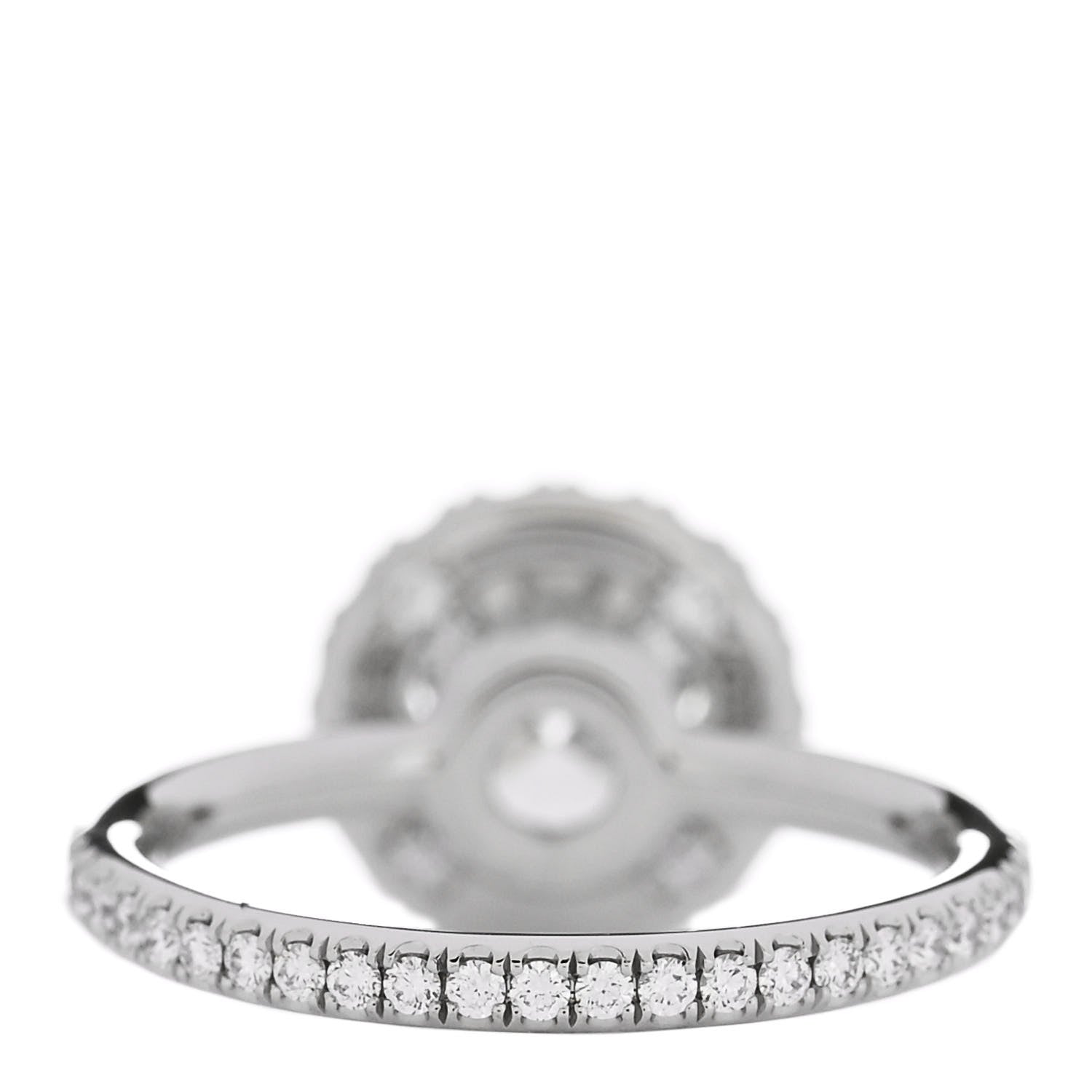Harry Winston Platinum Diamond 1.41ct The One Round Brilliant Micropave Engagement Ring 47 4.25 4 of 7
