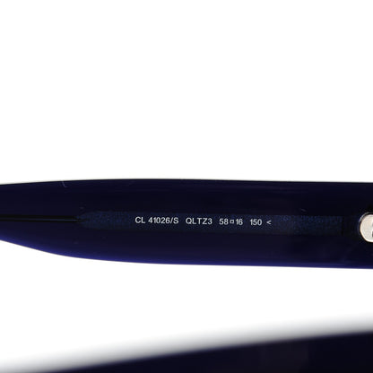 Celine Acetate Shadow Sunglasses CL 41026/S Tortoise Havana Blue 5 of 6
