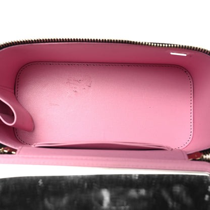 Chanel Lambskin Quilted Small Top Handle Vanity Case With Chain Black Lilac 6 of 11