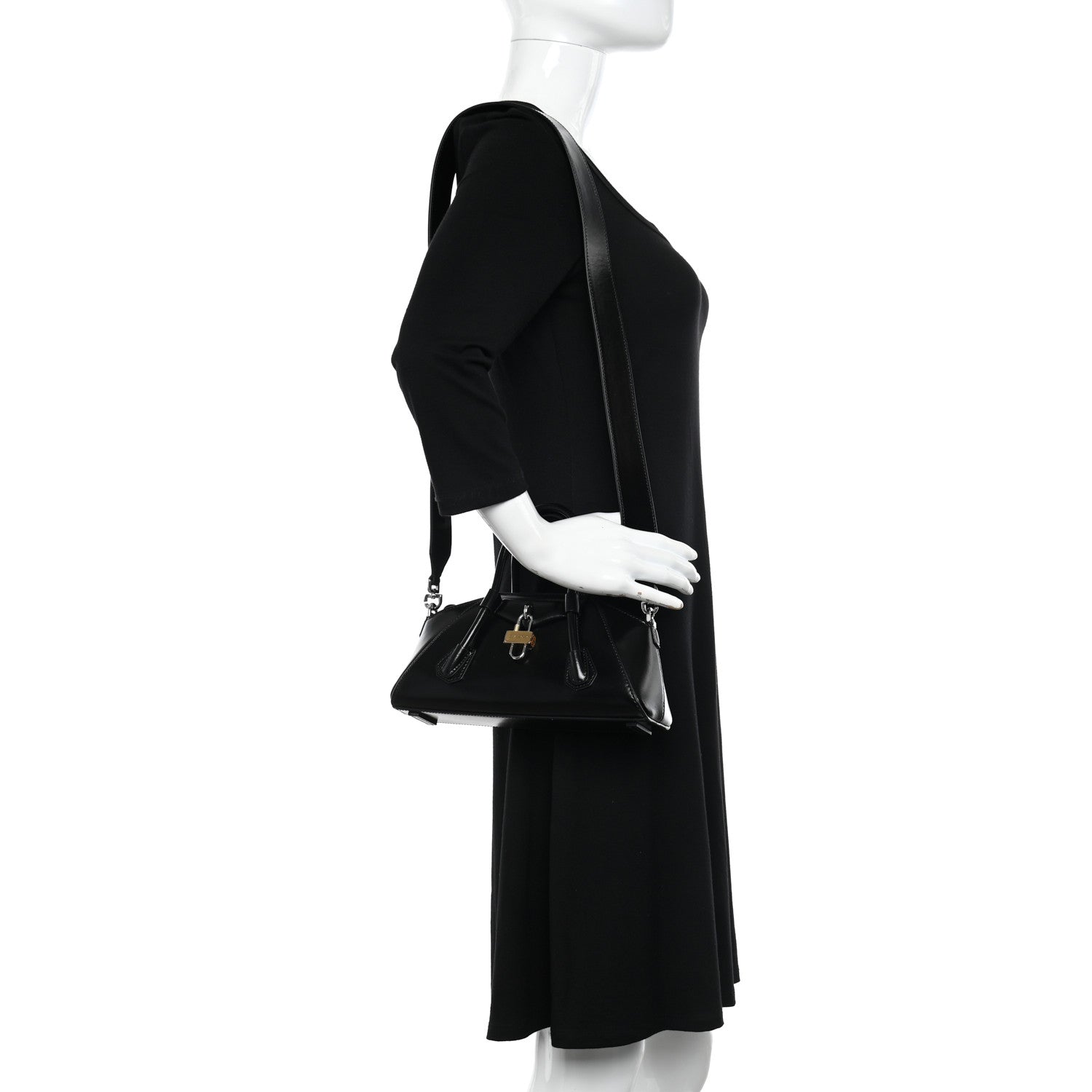 Givenchy Box Calfskin Mini Antigona Stretch Black 2 of 9