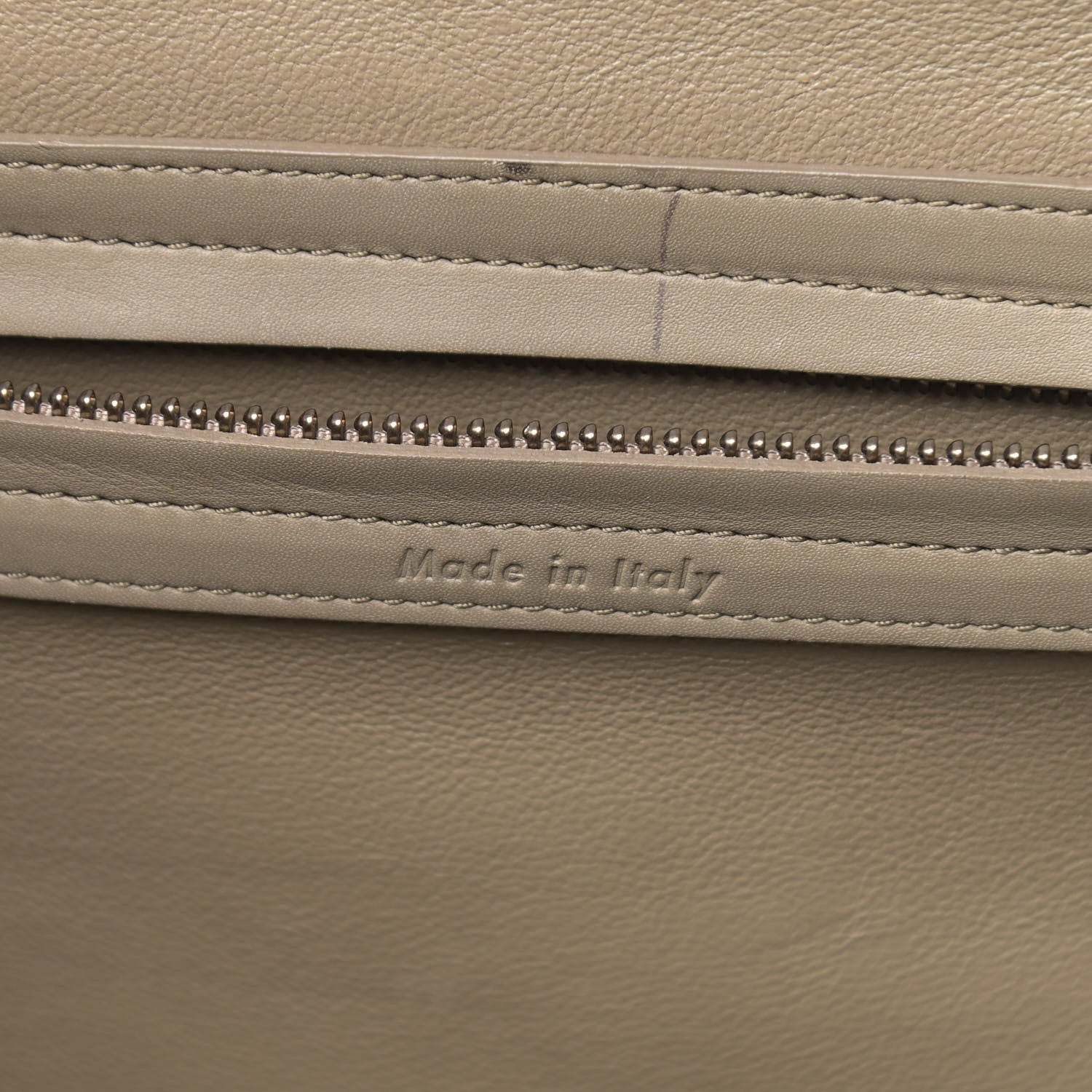 Celine Crocodile Embossed Nubuck Medium Phantom Luggage Beige 21 of 25