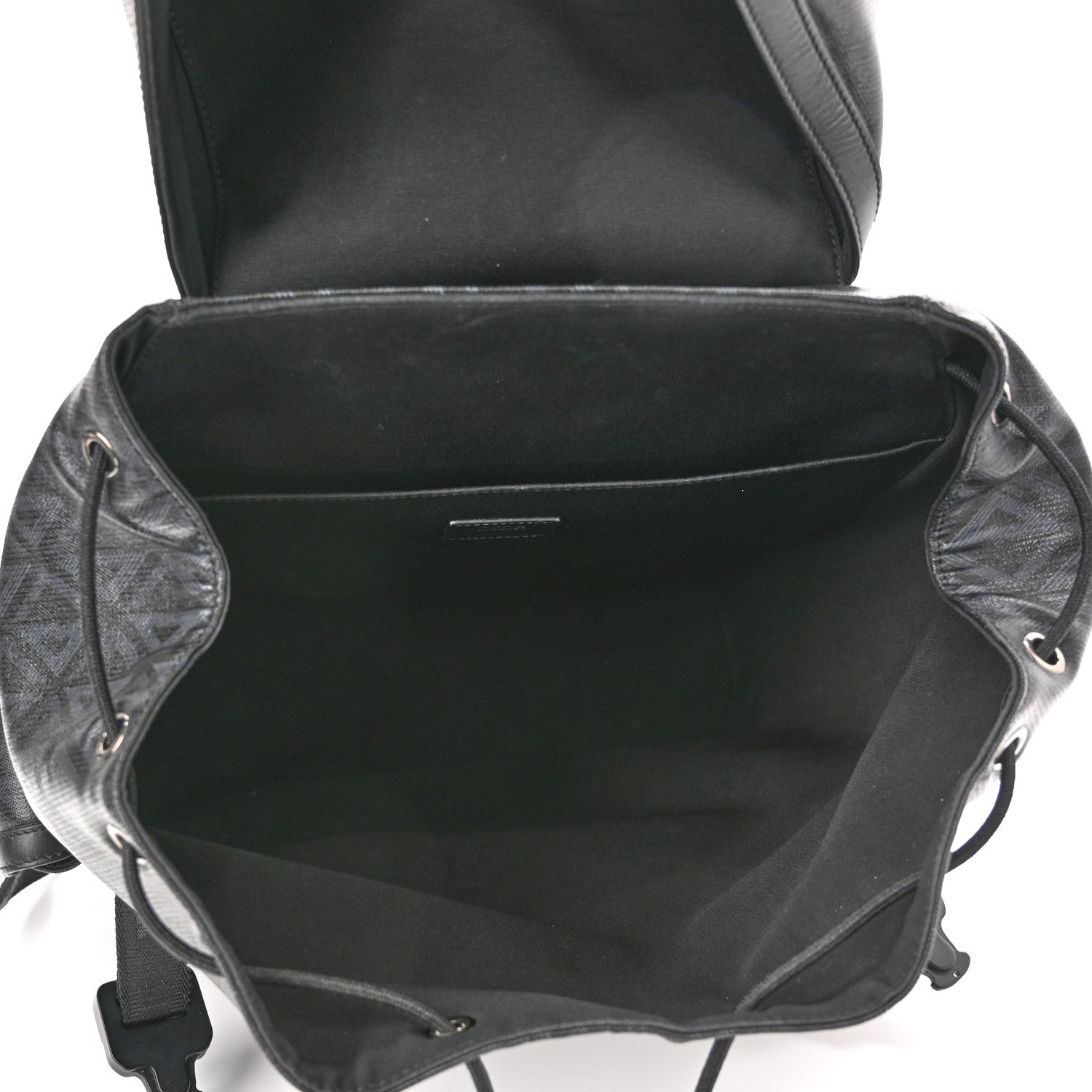 Christian Dior Canvas CD Diamond Hit The Road Backpack Black 5 of 10