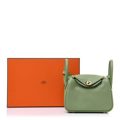 Hermes Swift Mini Lindy 20 Vert Criquet 11 of 11