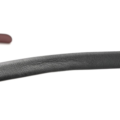 Chanel Calfskin CC Skinny Reversible Belt 90 36 Black Burgundy 7 of 9