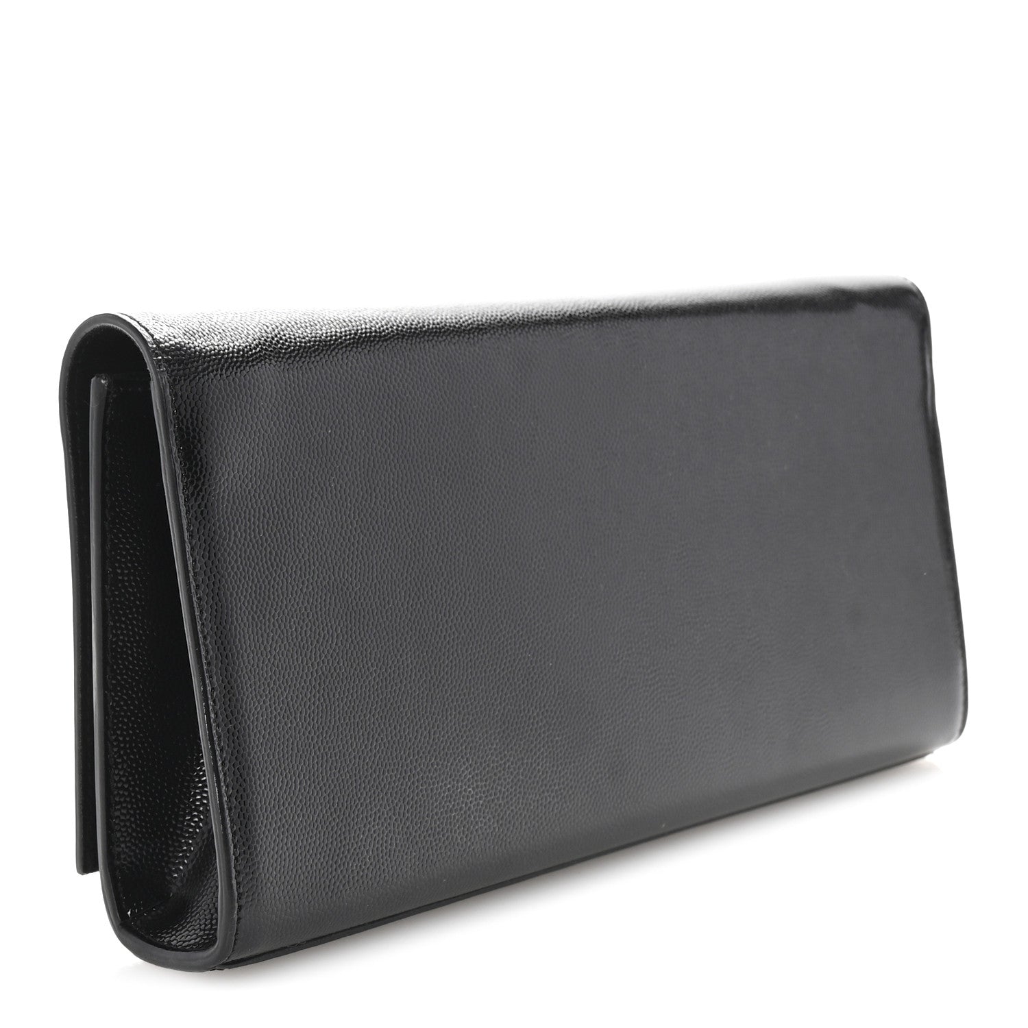Saint Laurent Patent Grain De Poudre Monogram Cassandre Clutch Black 3 of 6