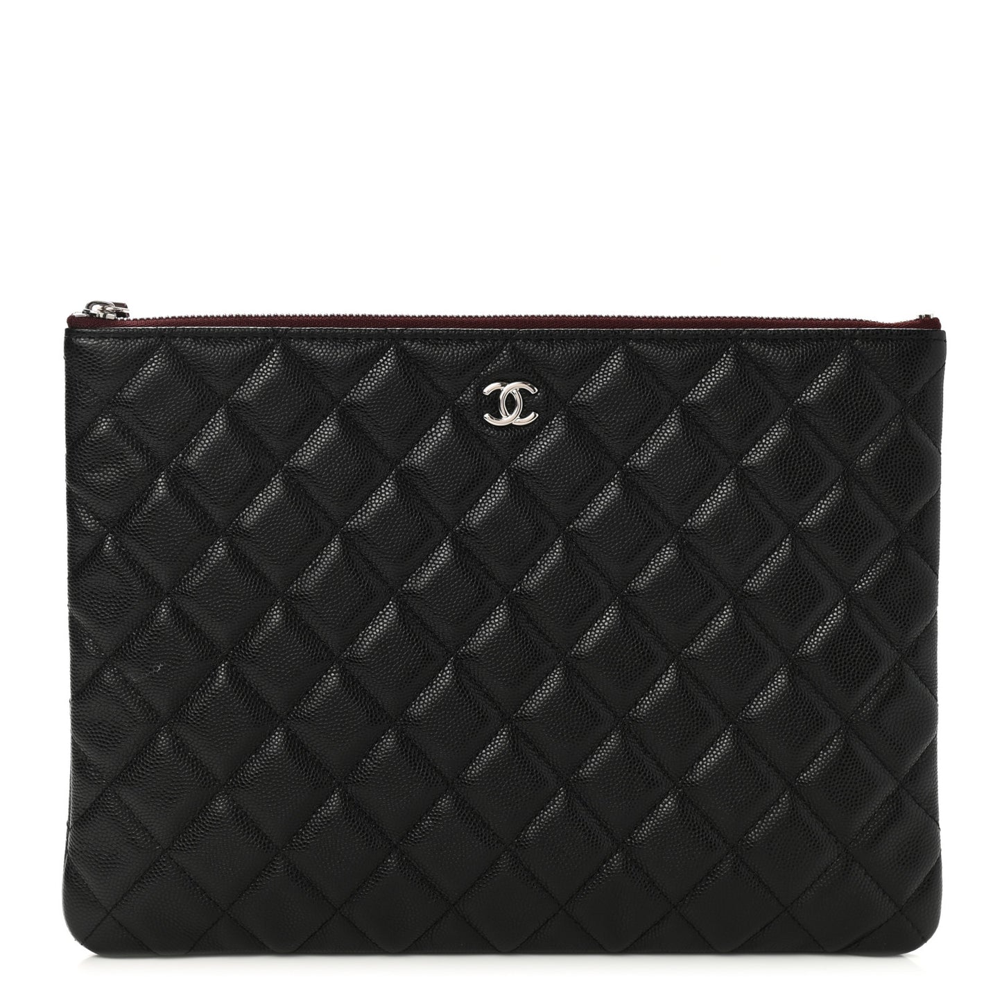 Caviar Quilted Medium Cosmetic Case Black