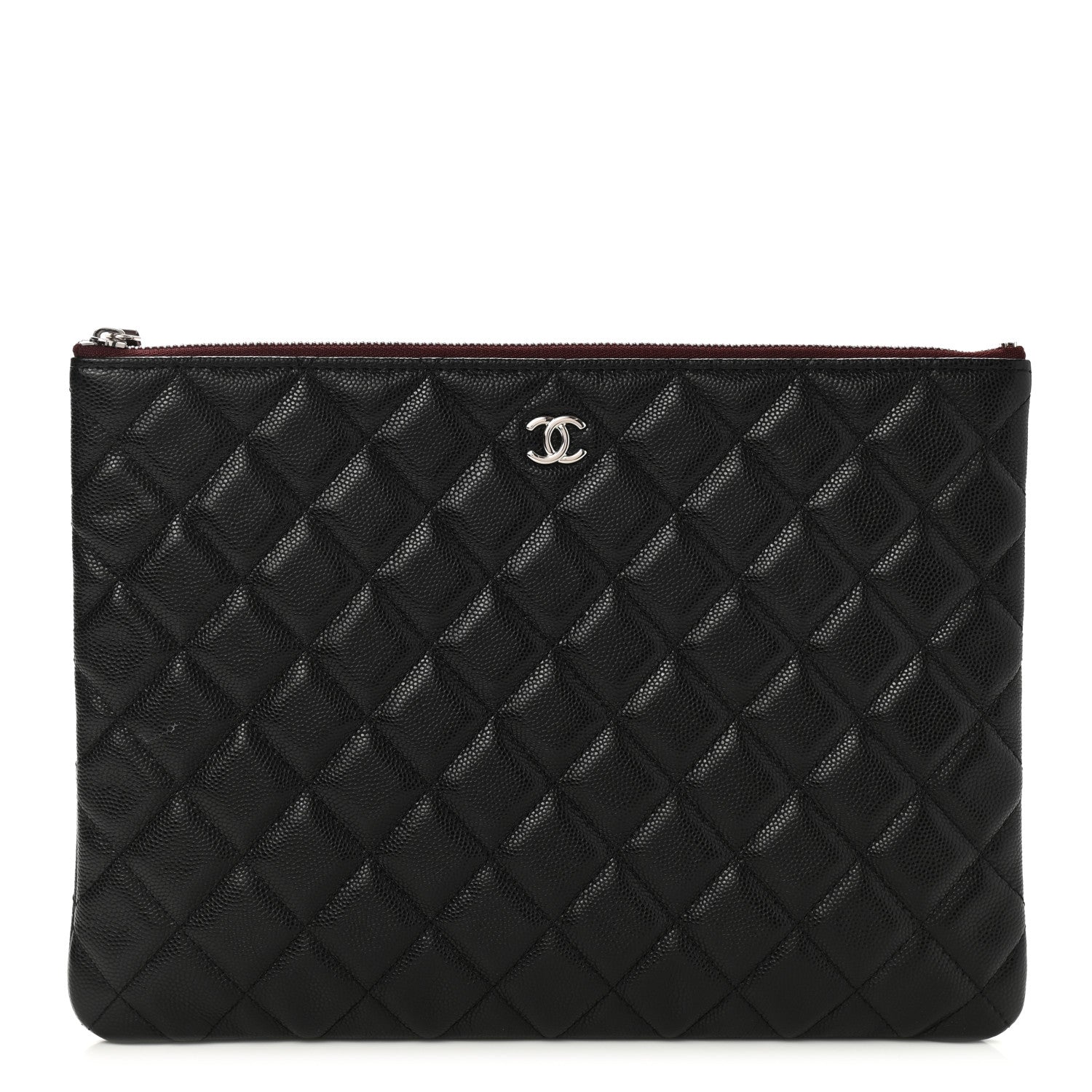 Chanel Caviar Quilted Medium Cosmetic Case Black 1 of 9