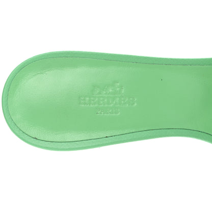 Hermes Epsom Oasis Sandals 36 Vert Pomme 6 of 9
