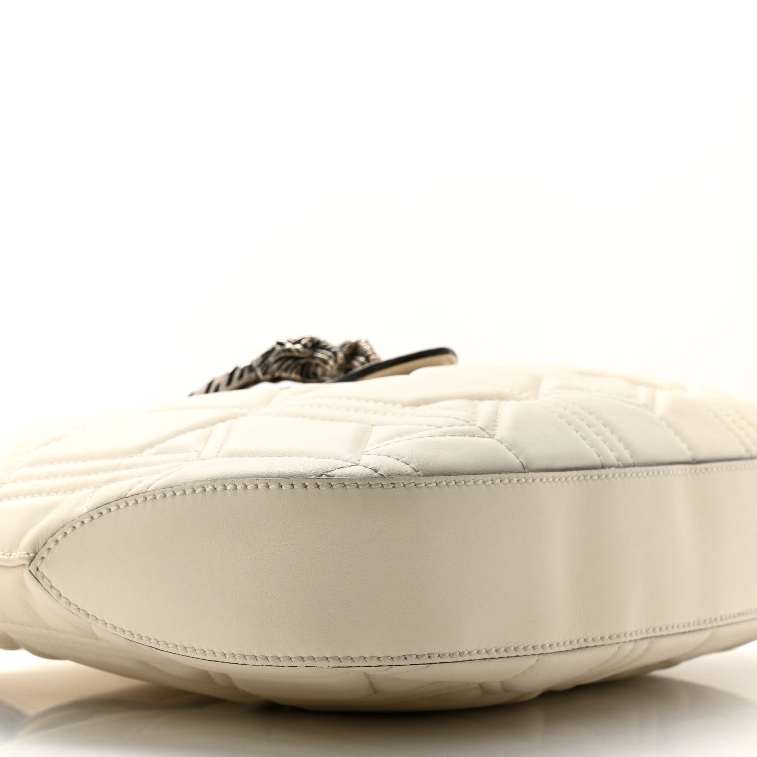 Gucci Calfskin Web Quilted Small Dionysus Hobo White 9 of 13