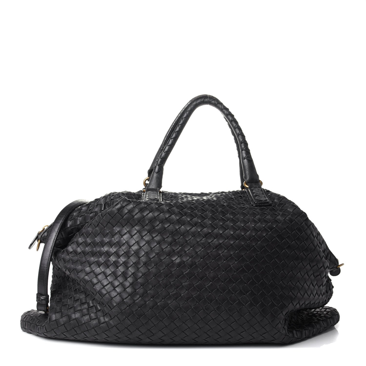 Bottega Veneta Nappa Intrecciato Maxi Convertible Tote Black 1 of 15