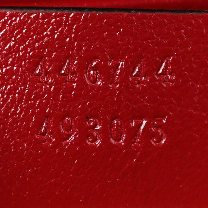 Gucci Monogram Azalea Calfskin Matelasse Diagonal Mini GG Marmont Shoulder Bag Beige Ebony New Cherry Red 7 of 11