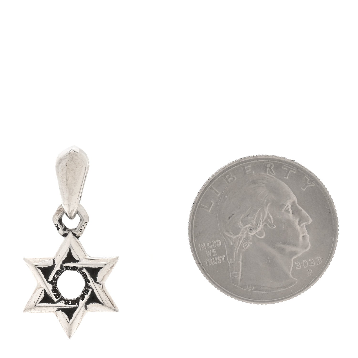 Chrome Hearts Sterling Silver Small Star of David Pendant 2 of 3