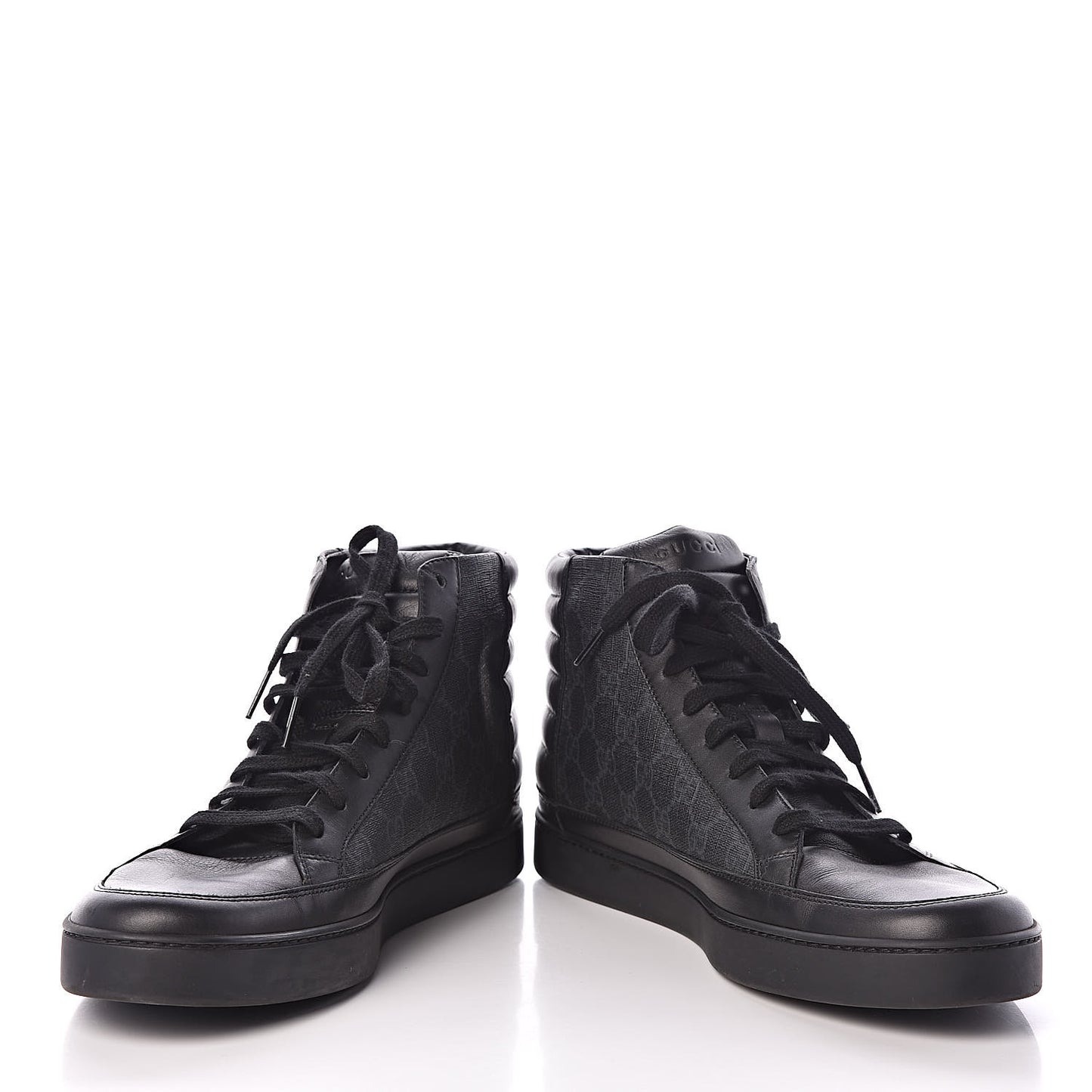 GG Supreme Monogram Mens Common High Top Sneakers 11 Black