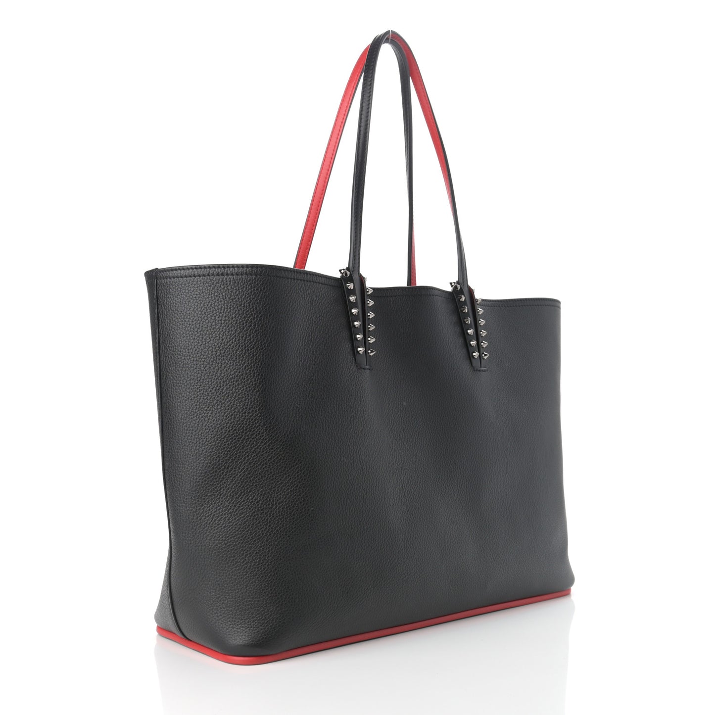 Calfskin Spikes East West Cabata Tote Black