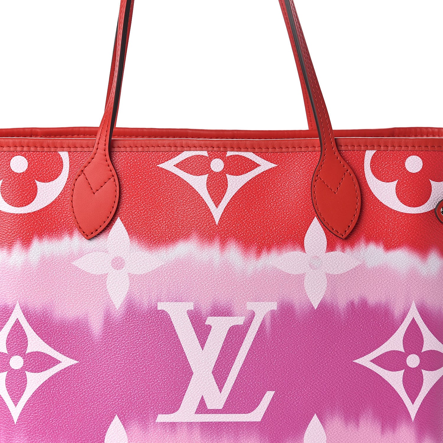 Louis Vuitton Monogram Escale Neverfull MM Rouge 8 of 10