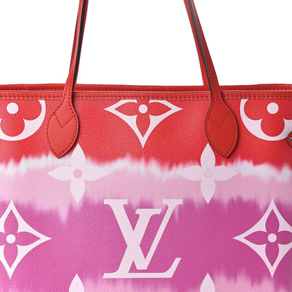 Louis Vuitton Monogram Escale Neverfull MM Rouge 8 of 10