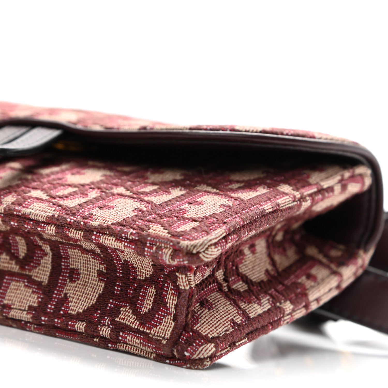 Christian Dior Oblique Saddle Belt Bag Bordeaux 10 of 10