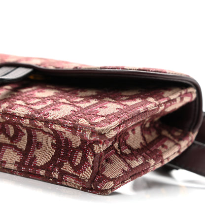 Christian Dior Oblique Saddle Belt Bag Bordeaux 10 of 10