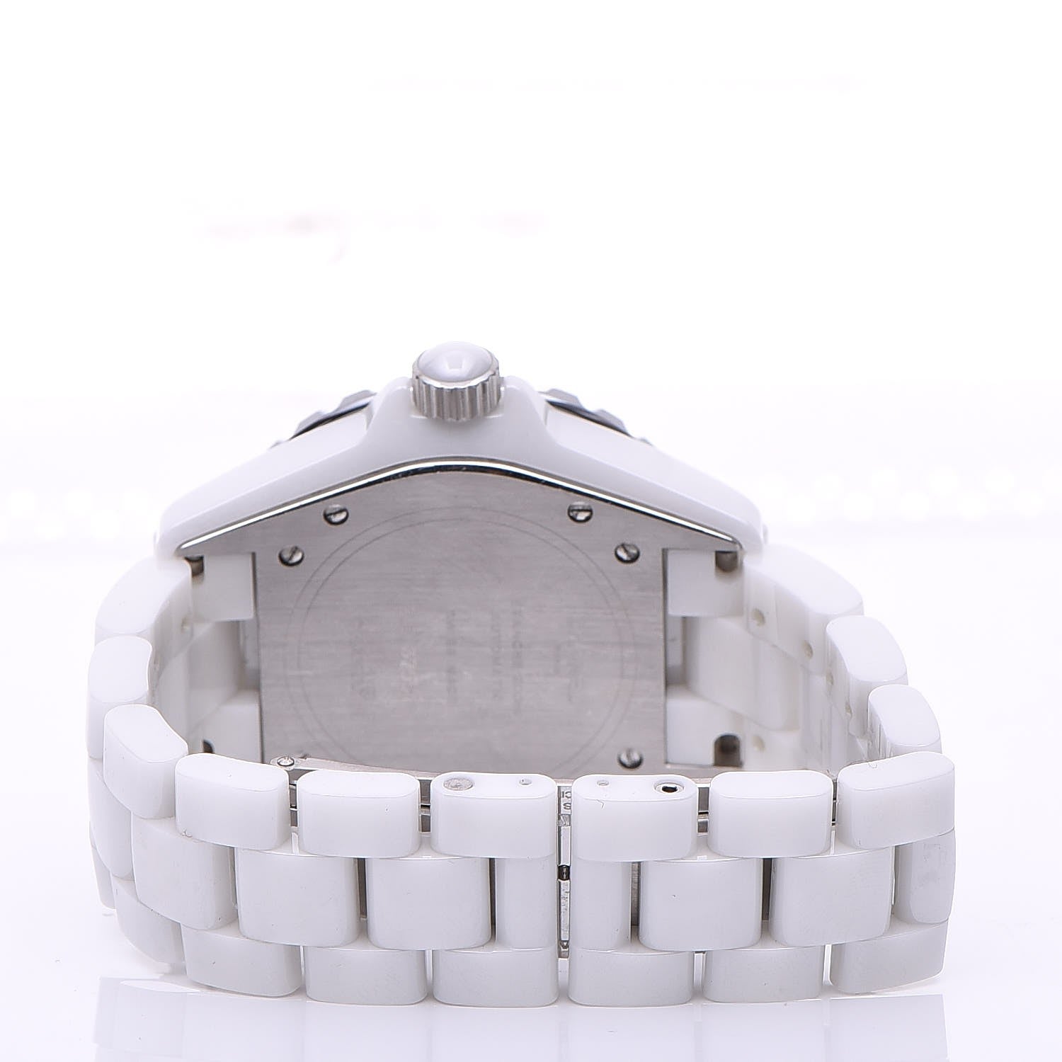 Chanel Stainless Steel Ceramic 38mm J12 Automatic Watch White 4 of 6