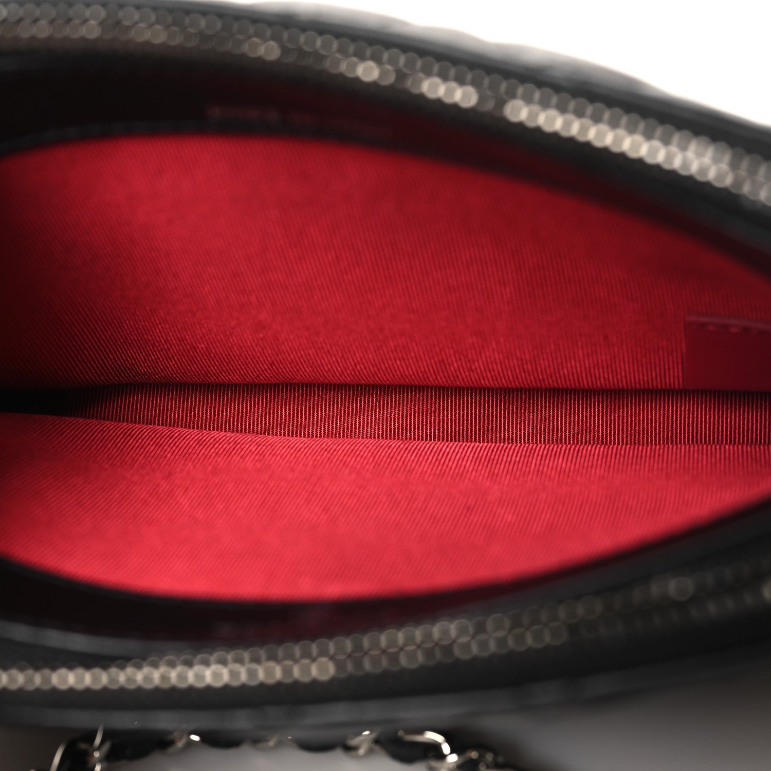 Chanel Aged Calfskin Quilted Small Gabrielle Clutch With Chain Black 5 of 14