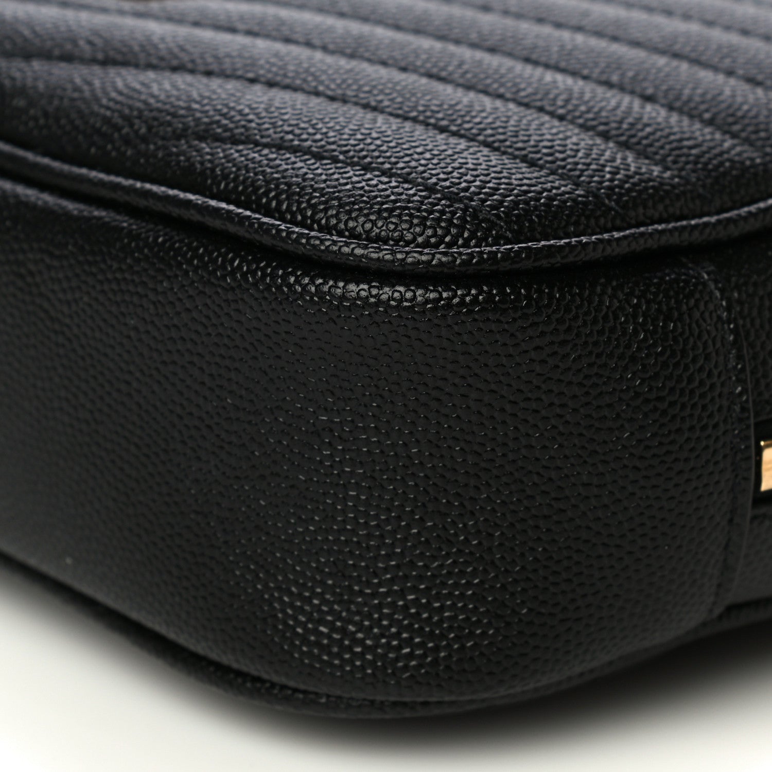 Saint Laurent Grain De Poudre Matelasse Monogram Mini Lou Camera Bag Black 10 of 11