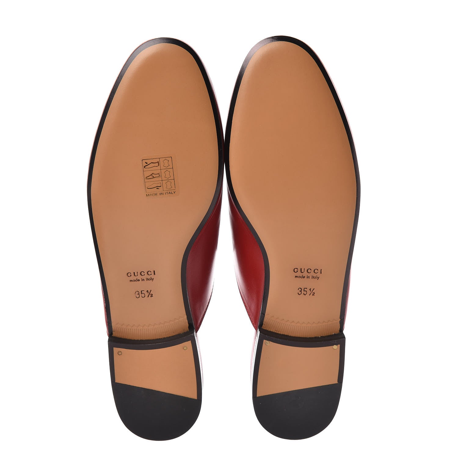 Gucci Malaga Kid Womens Princetown Slippers 35.5 Hibiscus Red 5 of 8