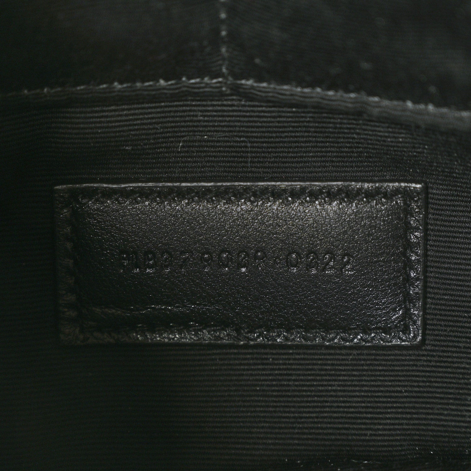 Saint Laurent Calfskin Matelasse Chevron Monogram A5 Wristlet Black 7 of 7