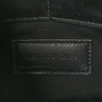 Saint Laurent Calfskin Matelasse Chevron Monogram A5 Wristlet Black 7 of 7