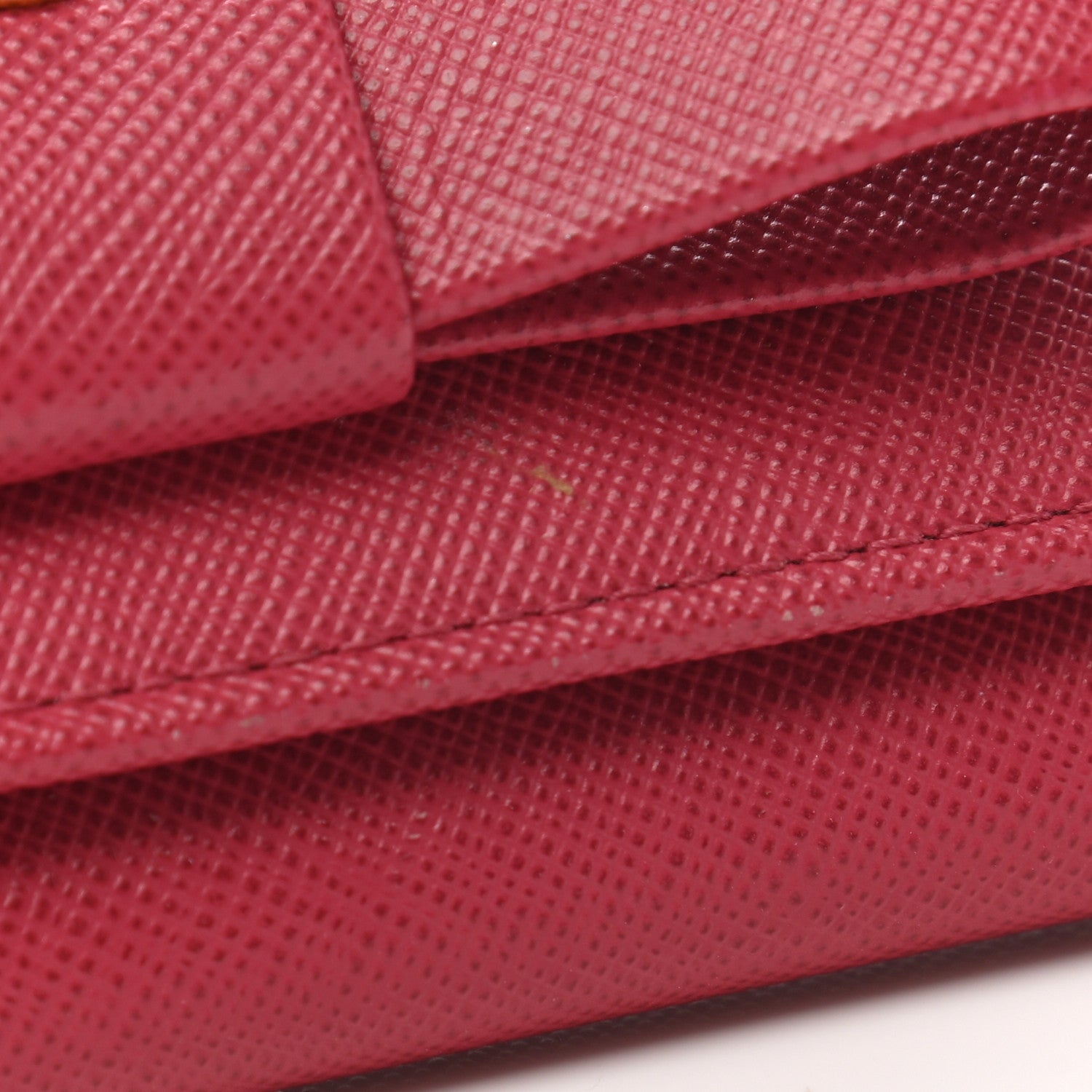 Prada Saffiano Fiocco Bow Continental Wallet Peonia 7 of 9