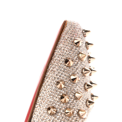 Christian Louboutin Glitter Diams Follies Spikes 100 Pumps 37 Colombe 13 of 18