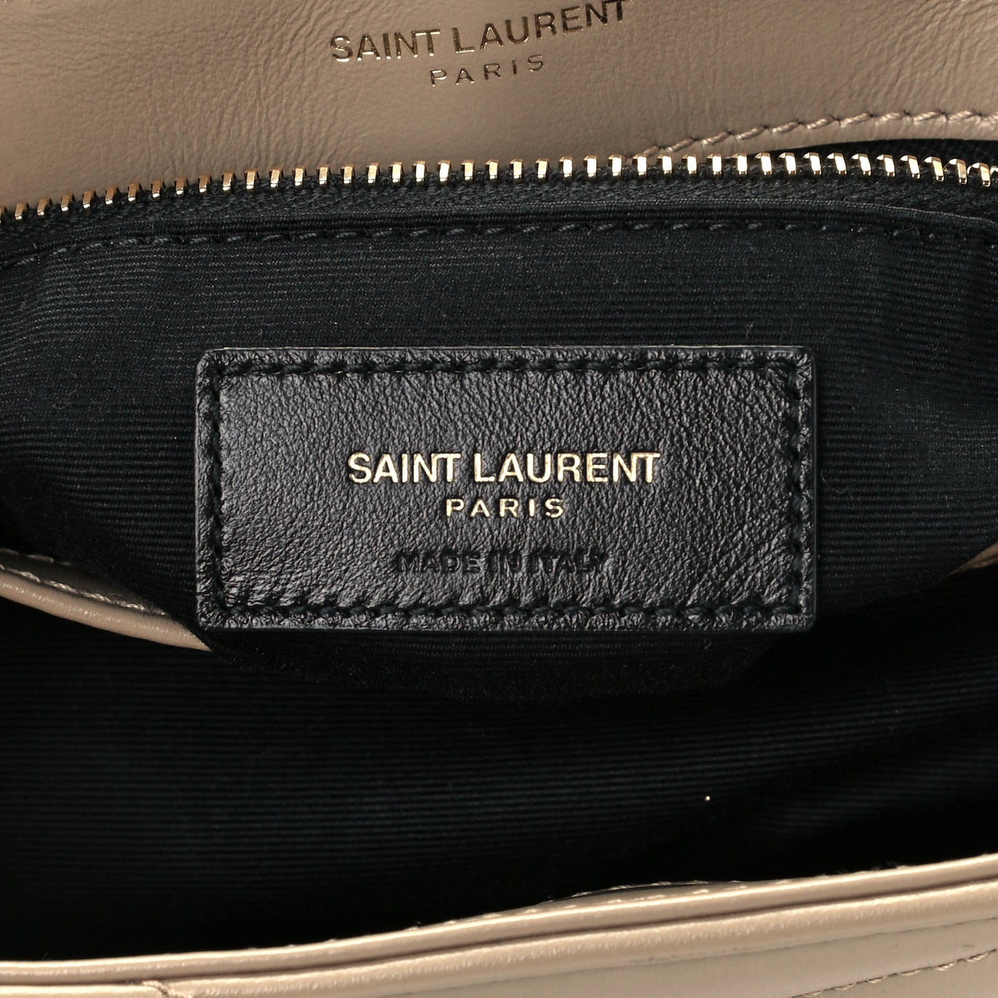 Calfskin Y Quilted Monogram Toy Loulou Crossbody Bag Dark Beige