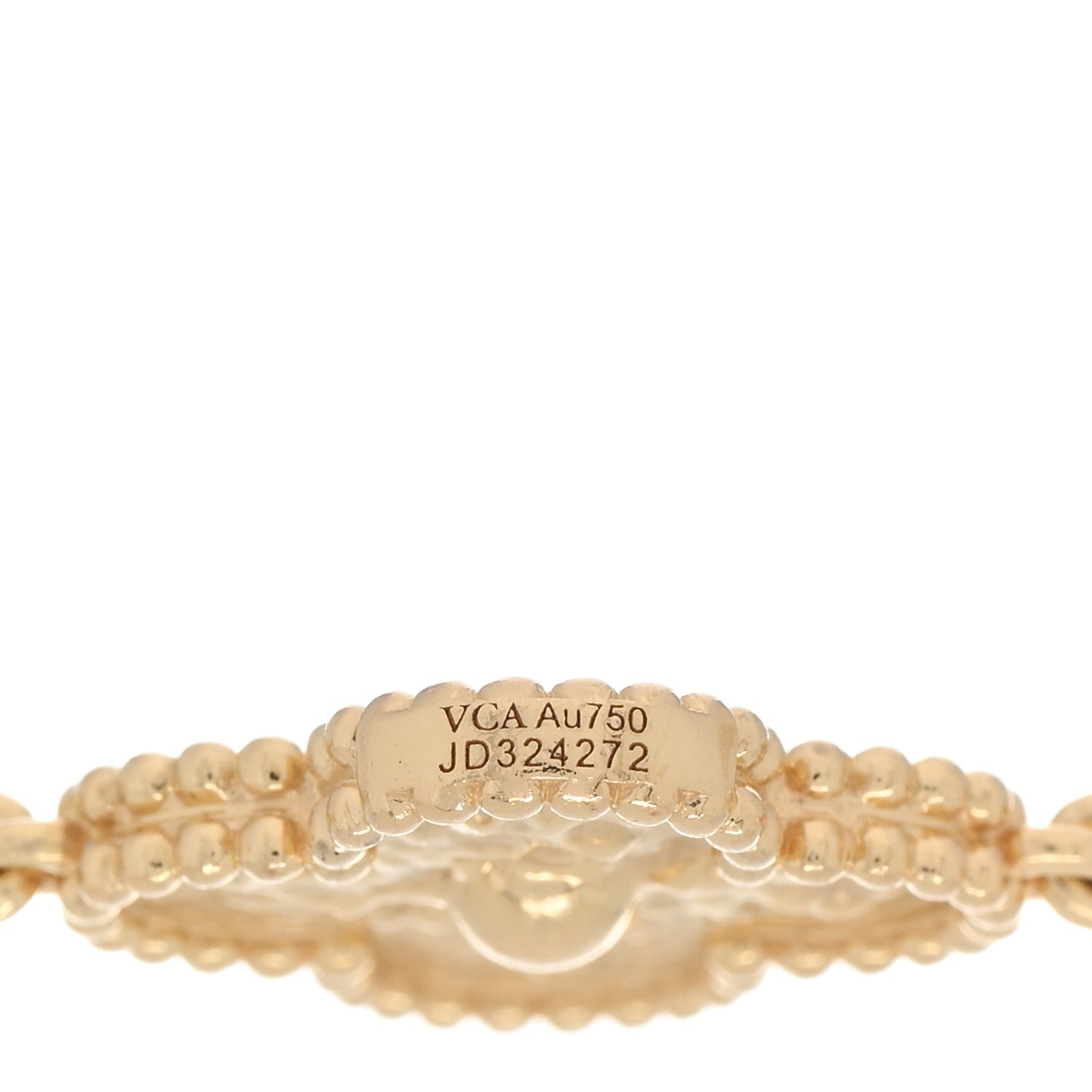 VAN CLEEF & ARPELS 18K Yellow Gold 20 Motifs Vintage Alhambra Necklace