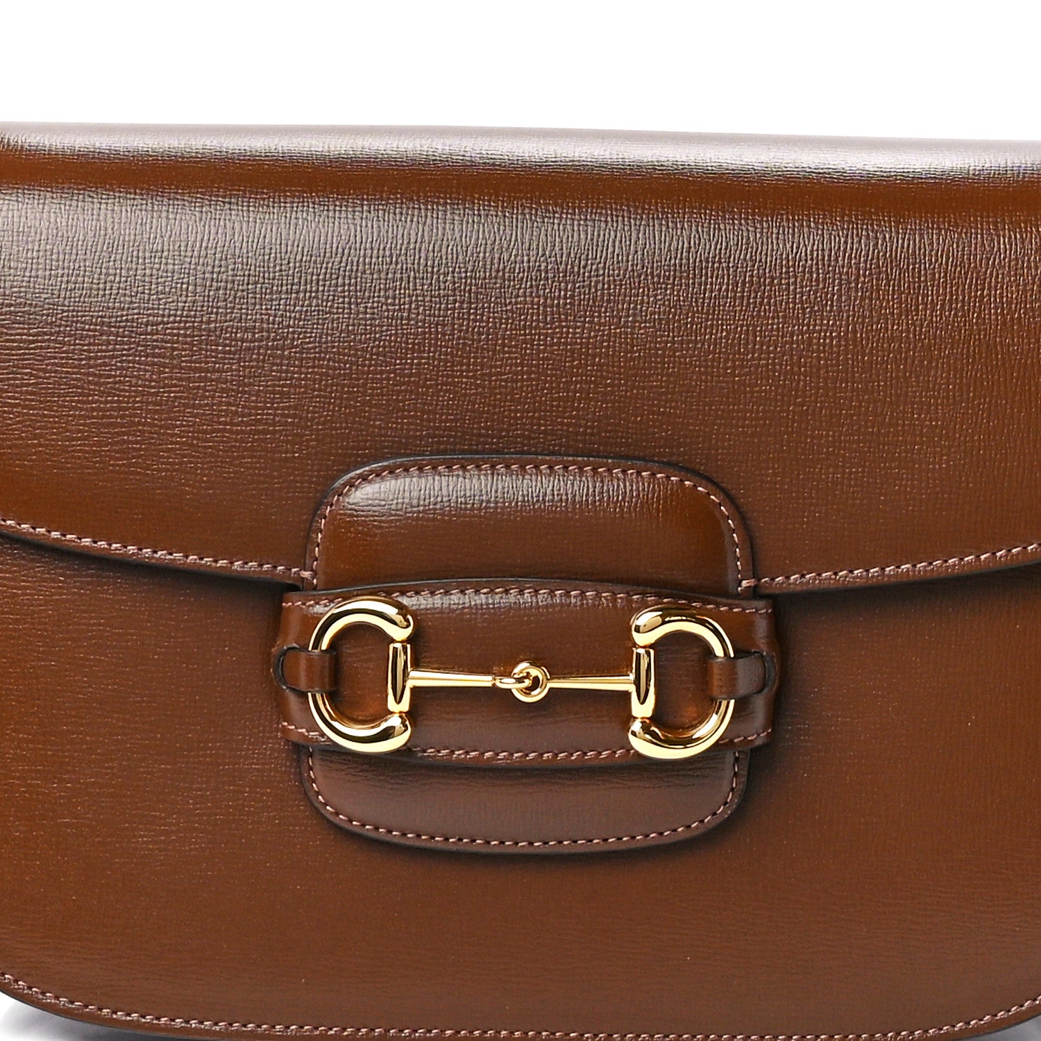 Gucci Azalea Calfskin Horsebit 1955 Shoulder Bag Brown Sugar 9 of 12