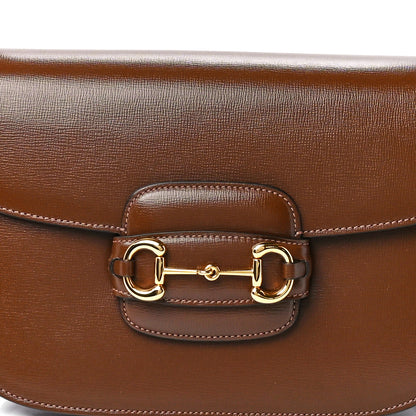 Gucci Azalea Calfskin Horsebit 1955 Shoulder Bag Brown Sugar 9 of 12