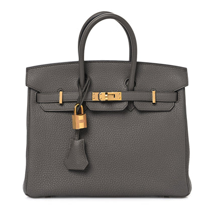 Hermes Togo Birkin 25 Etain 1 of 12