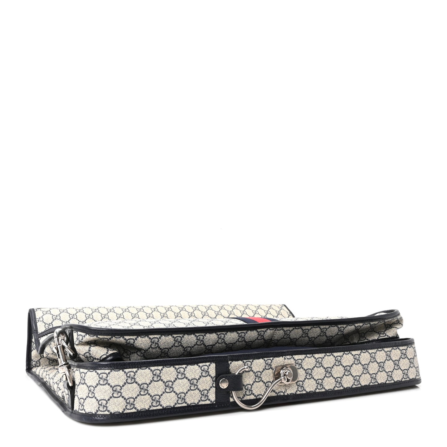 GG Supreme Monogram Web Savoy Garment Bag Beige Blue