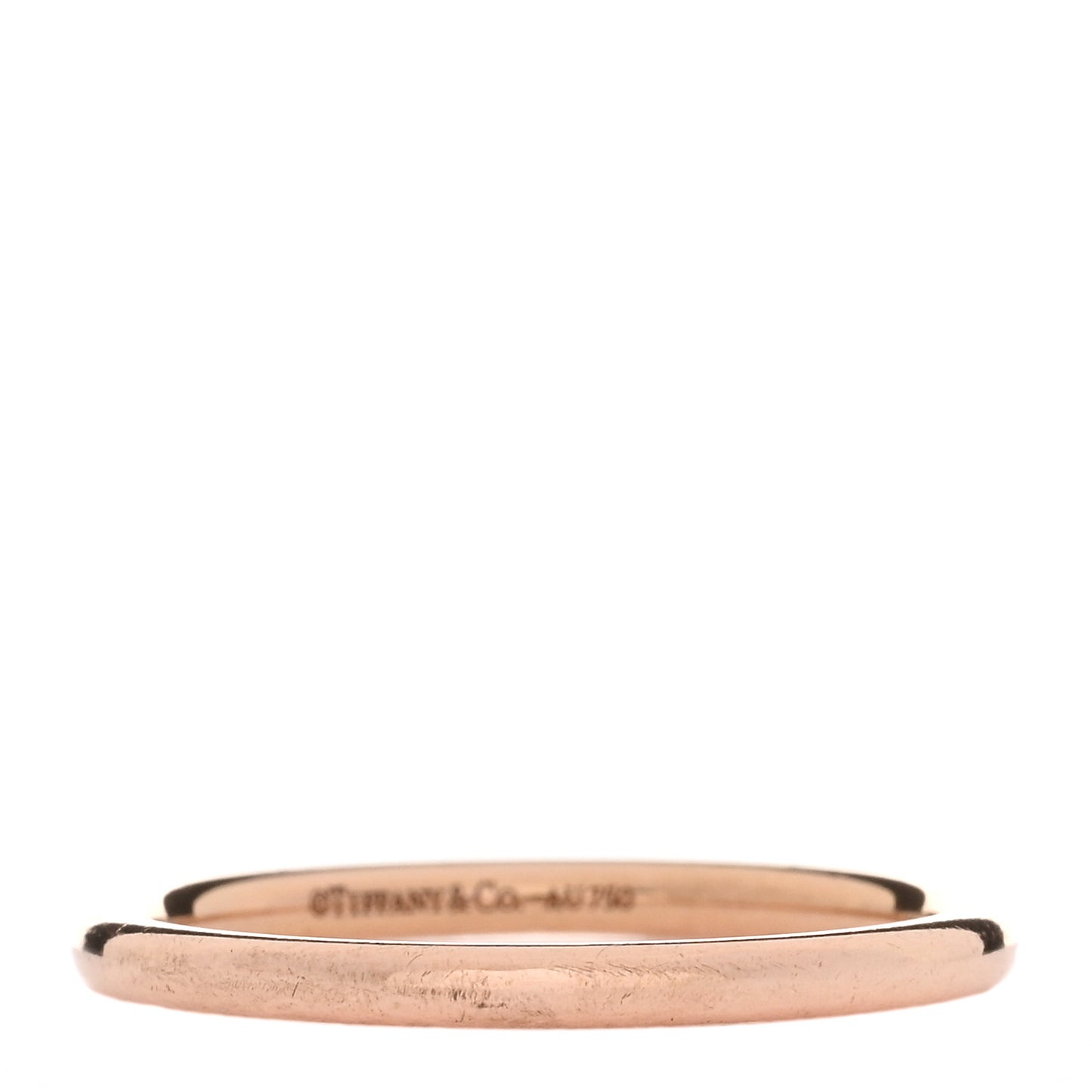 18K Rose Gold 2mm Classic Wedding Band Ring 50 5.5